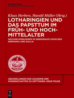 cover image of Lotharingien und das Papsttum im Früh- und Hochmittelalter